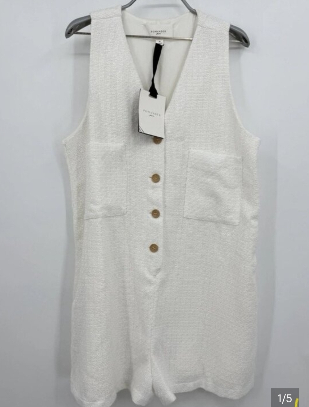Pomander Place by Tuckernuck Myla Textured Sleeveless Romper size XL